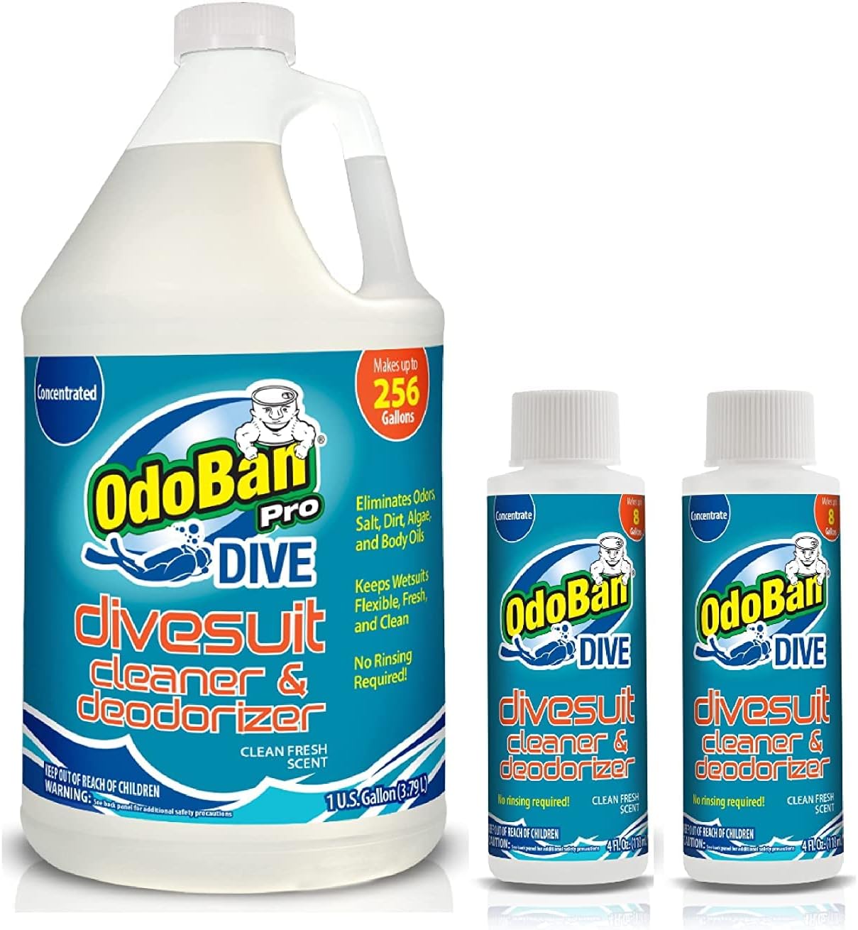 OdoBan Dive No-Rinse Wetsuit Cleaner Concentrate for Divers