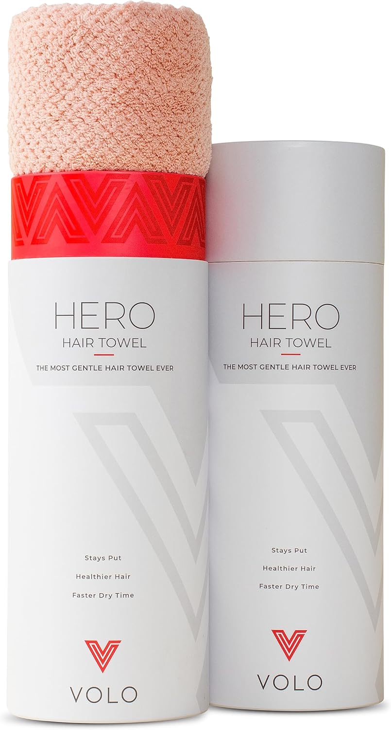 VOLO Hero Cloud Pink Hair Towel - Ultra Soft Quick Drying