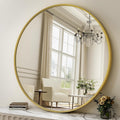 40 Inch Round Mirror - Modern Decorative Wall Mirror for Home