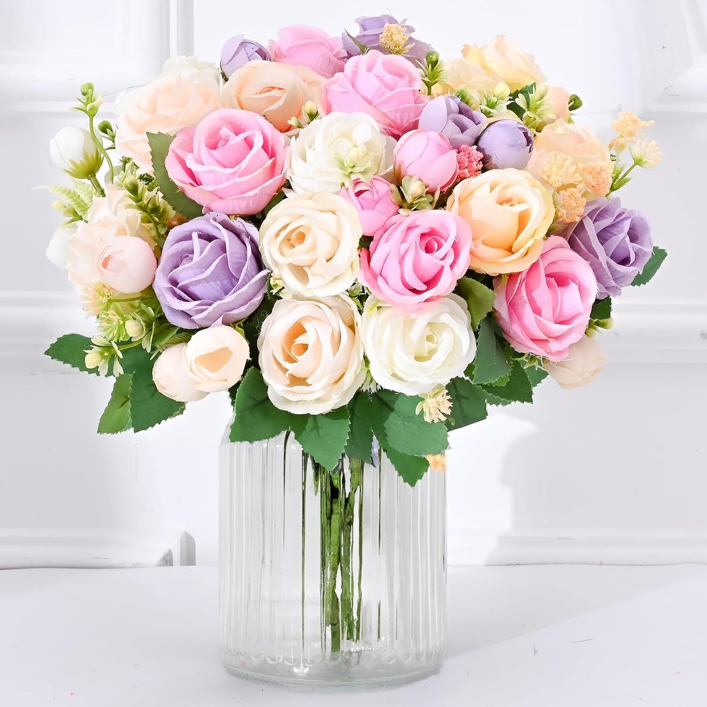 Fake Roses Artificial Flowers for Elegant Home Decor and Events