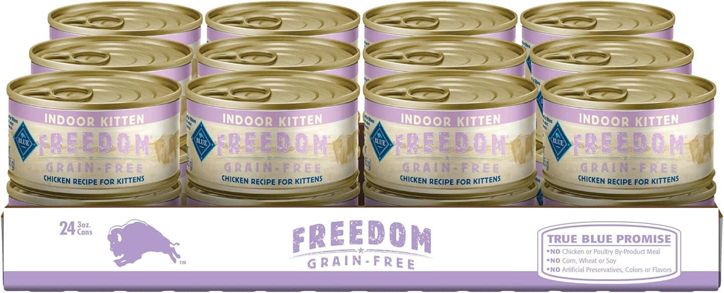 Blue Buffalo Freedom Grain-Free Kitten Wet Cat Food for Kittens