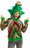 Women Ugly Christmas Hoodie for Adult Unisex Xmas Pullover