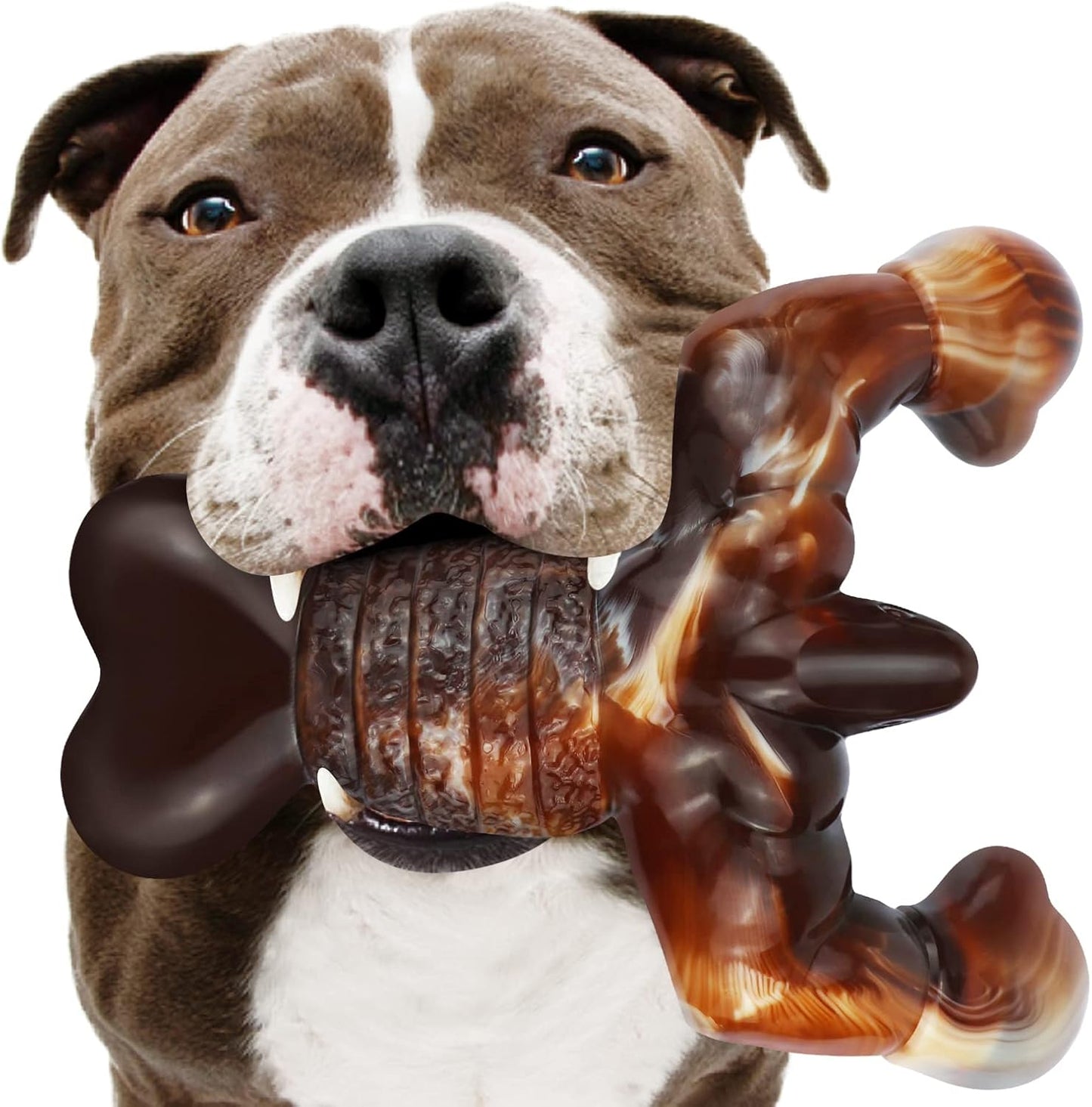 Indestructible Bacon Chew Toy for Tough Dogs