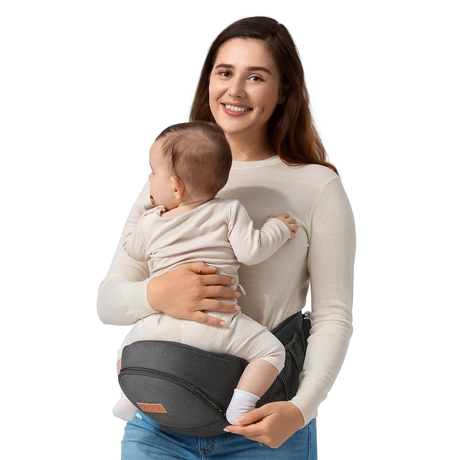 Besrey Hip Baby Carrier - Easy Toddler Carry, 44lb Capacity