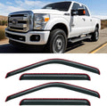 in-Channel Window Rain Guards for 1999-2016 Ford Super Duty - Weather