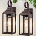 2 Pack Outdoor Light Fixtures 15 in Oil Rubbed Bronze - Weather-Ready