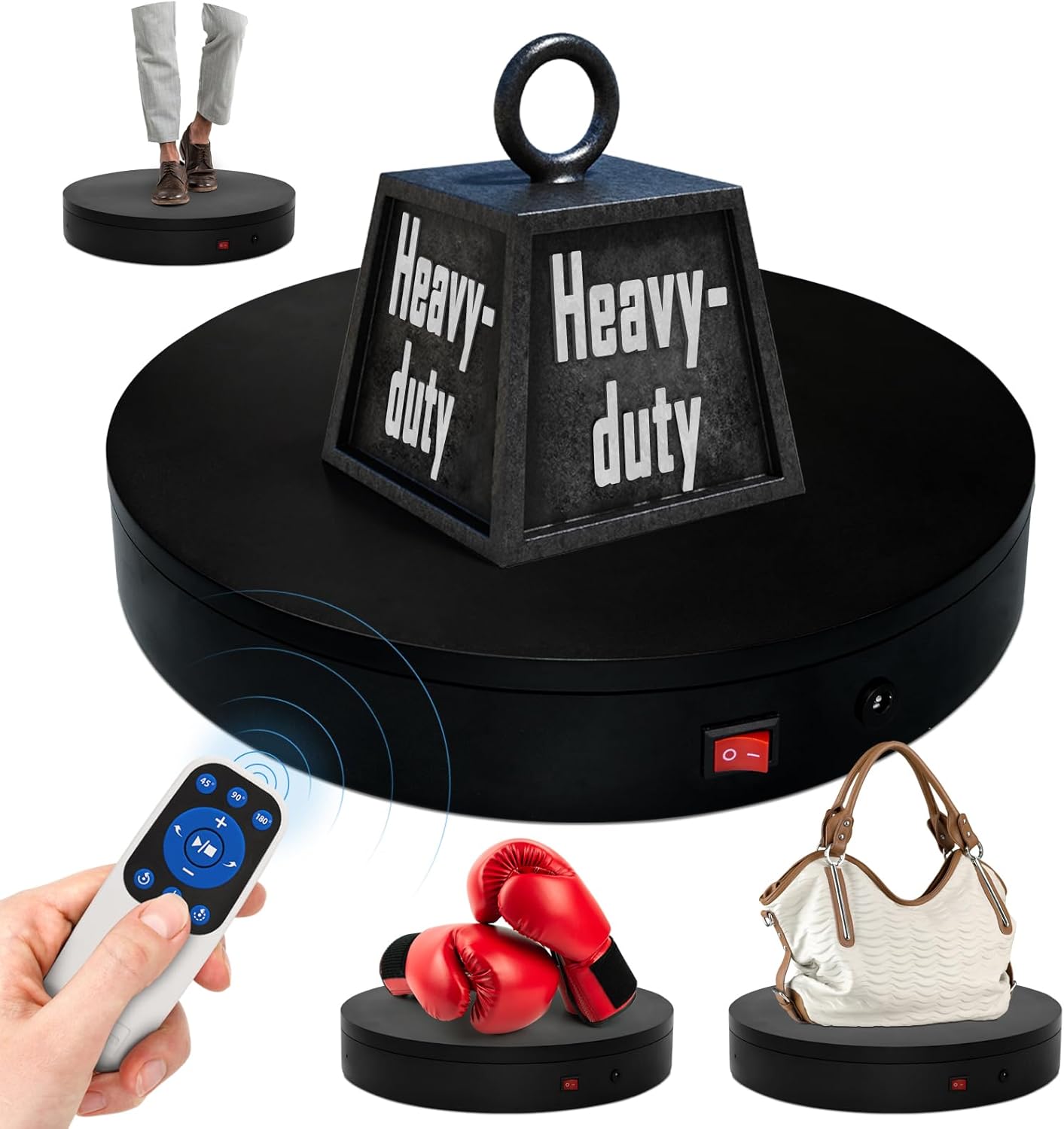 15.8In Remote Motorized Electric Turntable for Photography Use