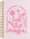 Boho Floral Christian Notebook Journal - Hardcover Spiral 5.5x8.3in