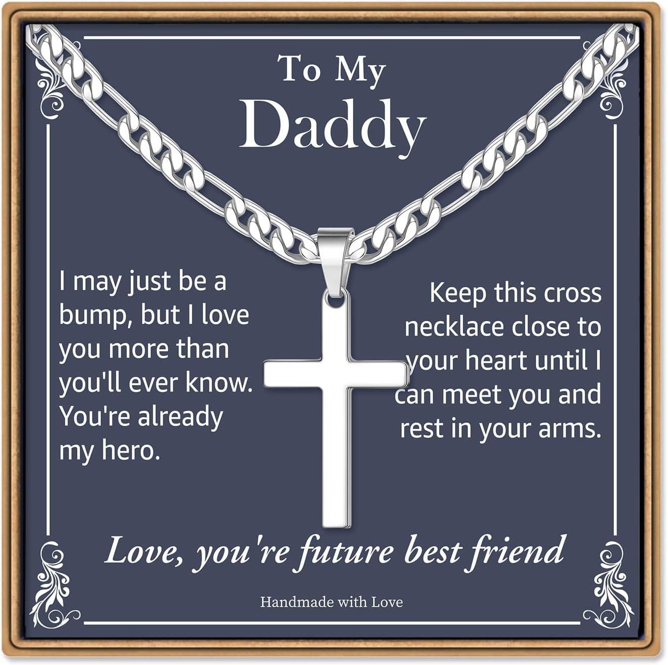 IEFLIFE Stainless Steel Cross Necklace for Teen Boys Gifts