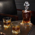 Oakmont Personalized Twist Decanter Set - Elegant Whiskey Gift