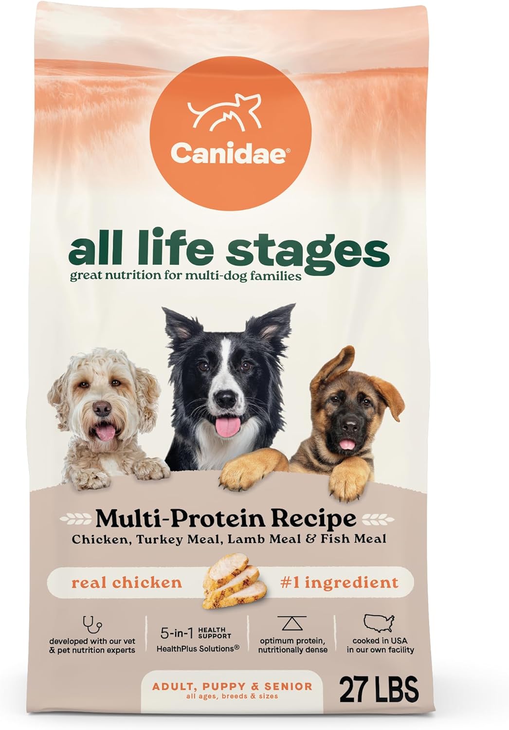 Canidae All Life Stages Multi-Protein Recipe for Dogs 27 lbs