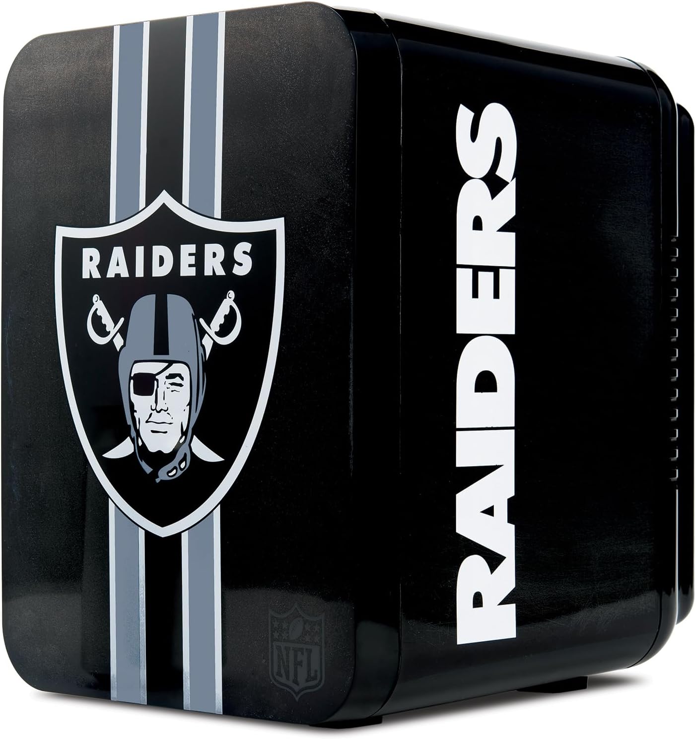 NFL Las Vegas Raiders 6-Can Mini Fridge for Home and Travel