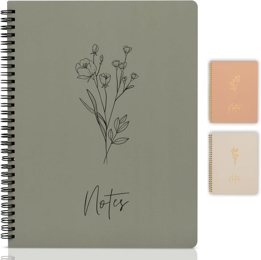 ZICOTO Dark Green Spiral Journal - Boost Productivity!