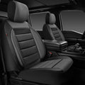 CAR PASS Leather Car Seat Covers Front Seats Only - Comfortable 3D