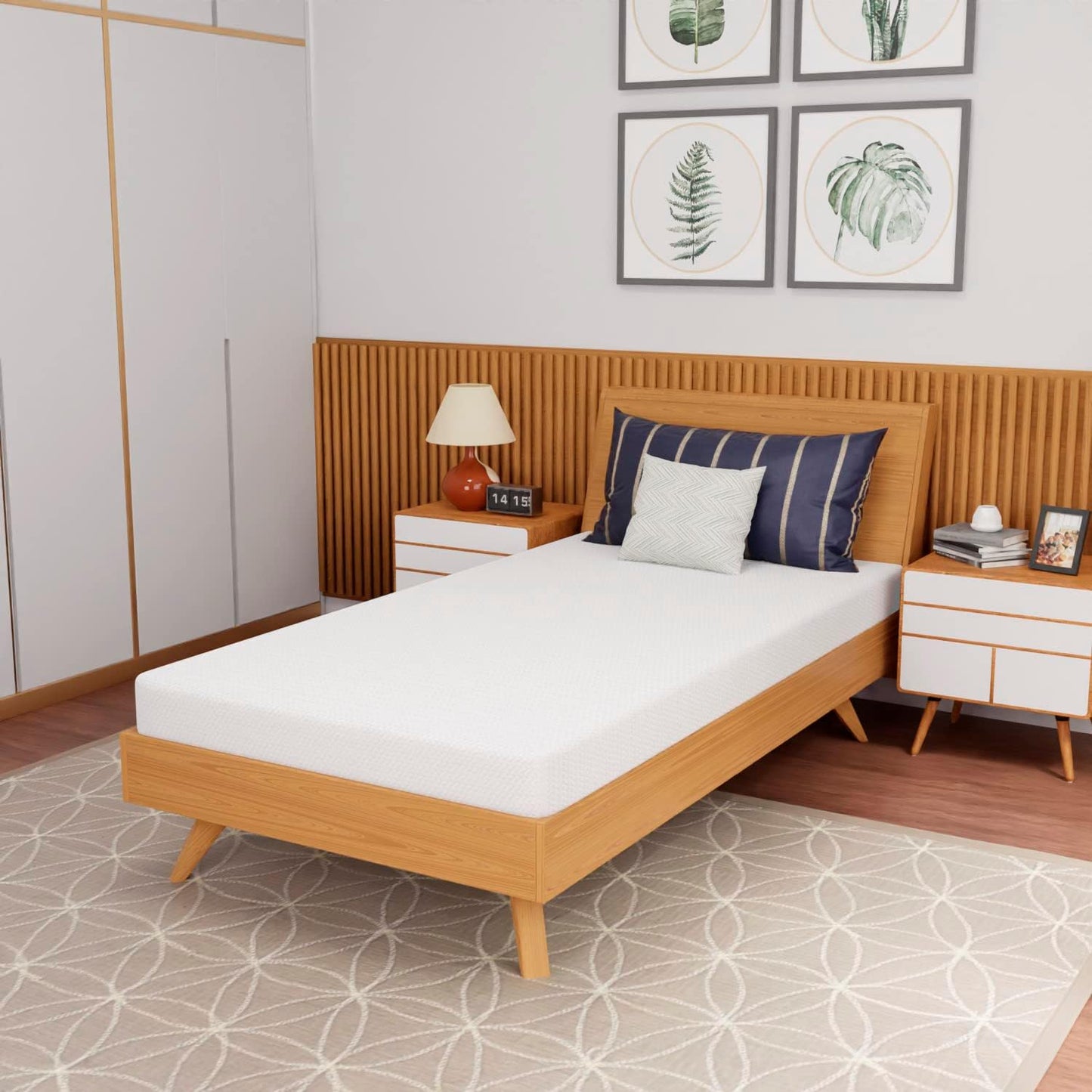 5 Inch Memory Foam Mattress with Cooling Gel and Charcoal Infusion