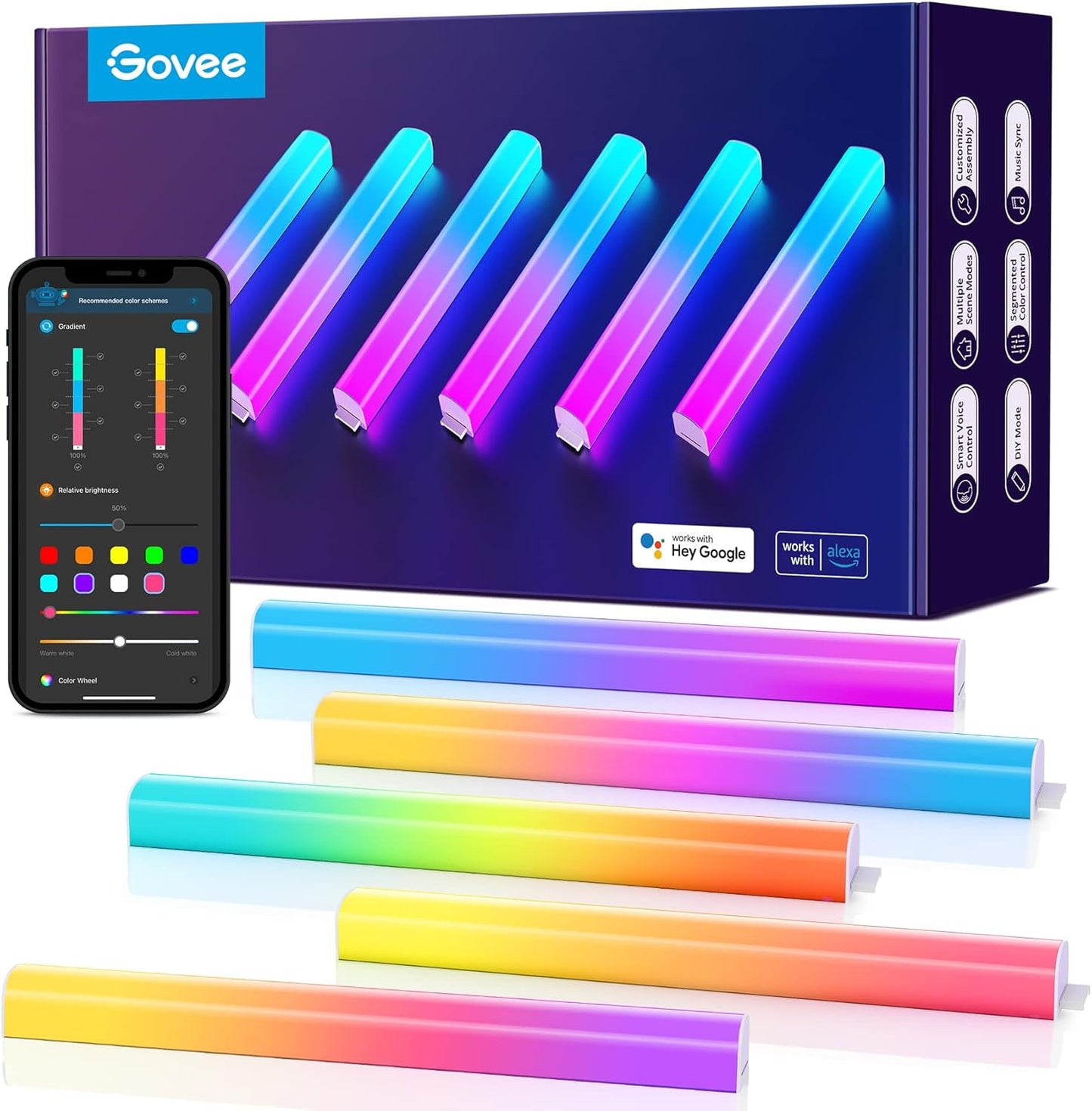 Govee Glide RGBIC Wall Lights Set
