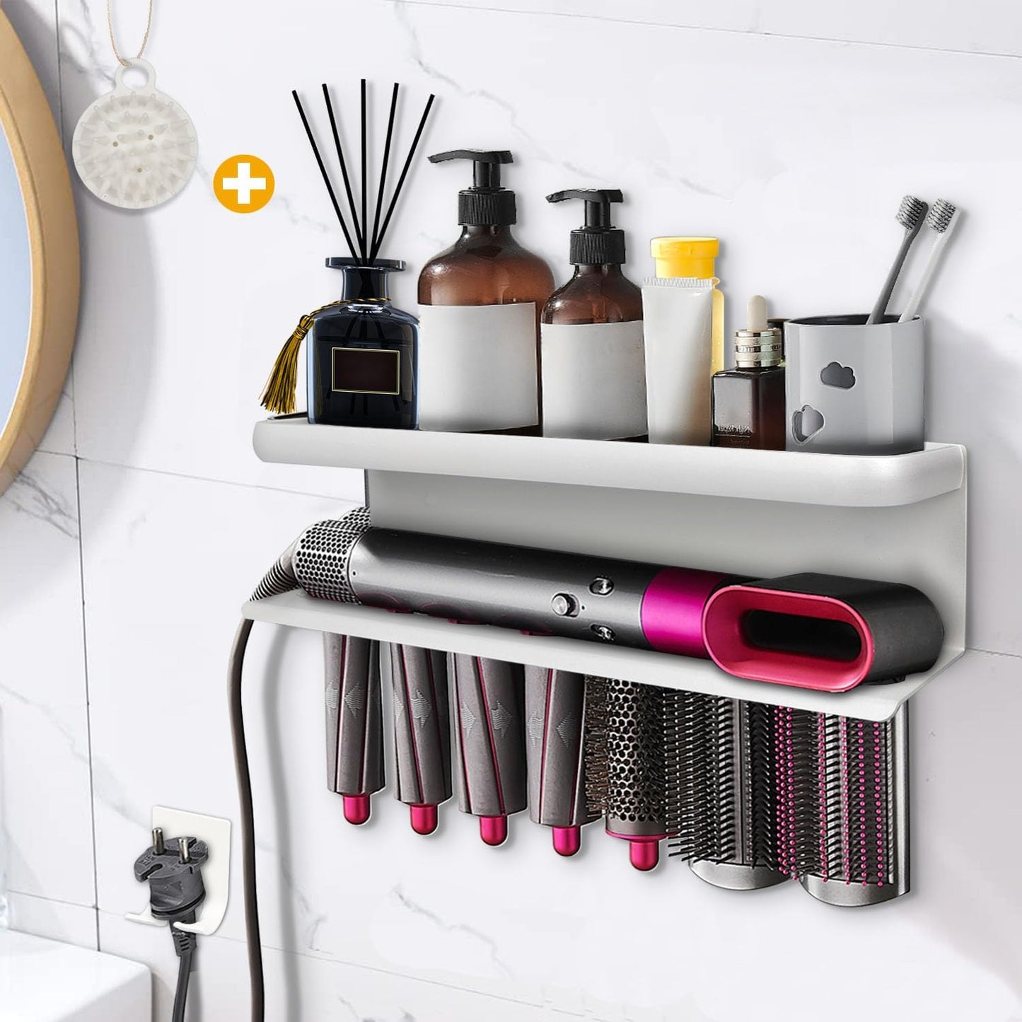 Dyson Airwrap Wall Mount Organizer - Compact & Stylish