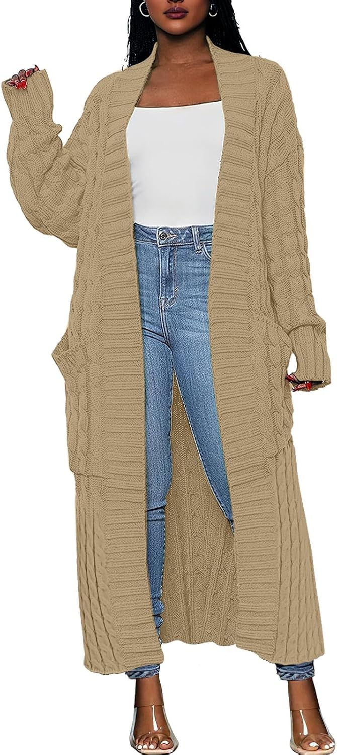 Caracilia Womens Long Cardigan Sweaters for Fall 2025 Style
