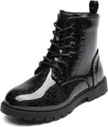 DREAM PAIRS Boys Girls Side Zipper Combat Ankle Boots - Water Stay