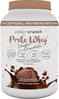 Power Crunch Double Chocolate Protein Powder - 20g Protein, 26 Servings