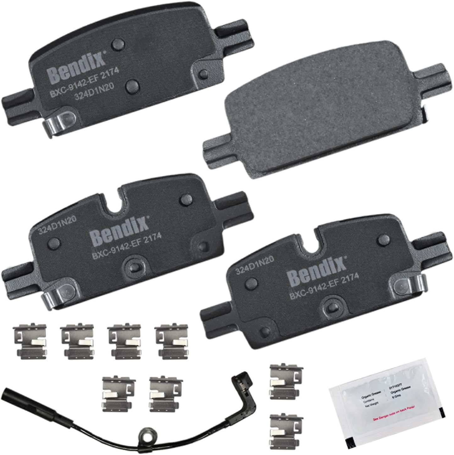 Bendix Priority1 CFC2174 Ceramic Rear Brake Pads for Safety