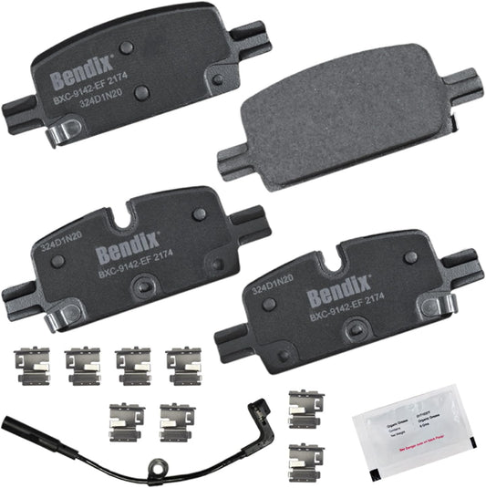 Bendix Priority1 CFC2174 Ceramic Rear Brake Pads for Safety