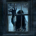 Halloween Horror Window Cover - Spooky Decor for Haunted House