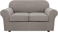 3 Piece Loveseat Couch Covers by H.VERSAILTEX for Stylish Protection