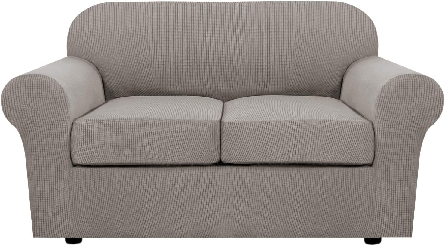 H.VERSAILTEX 3 Piece Stretch Sofa Covers for Loveseat Couch