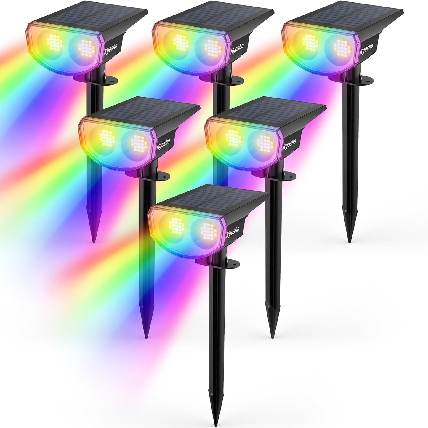 Kyosho Solar Spot Lights Outdoor for Yard and Garden Use