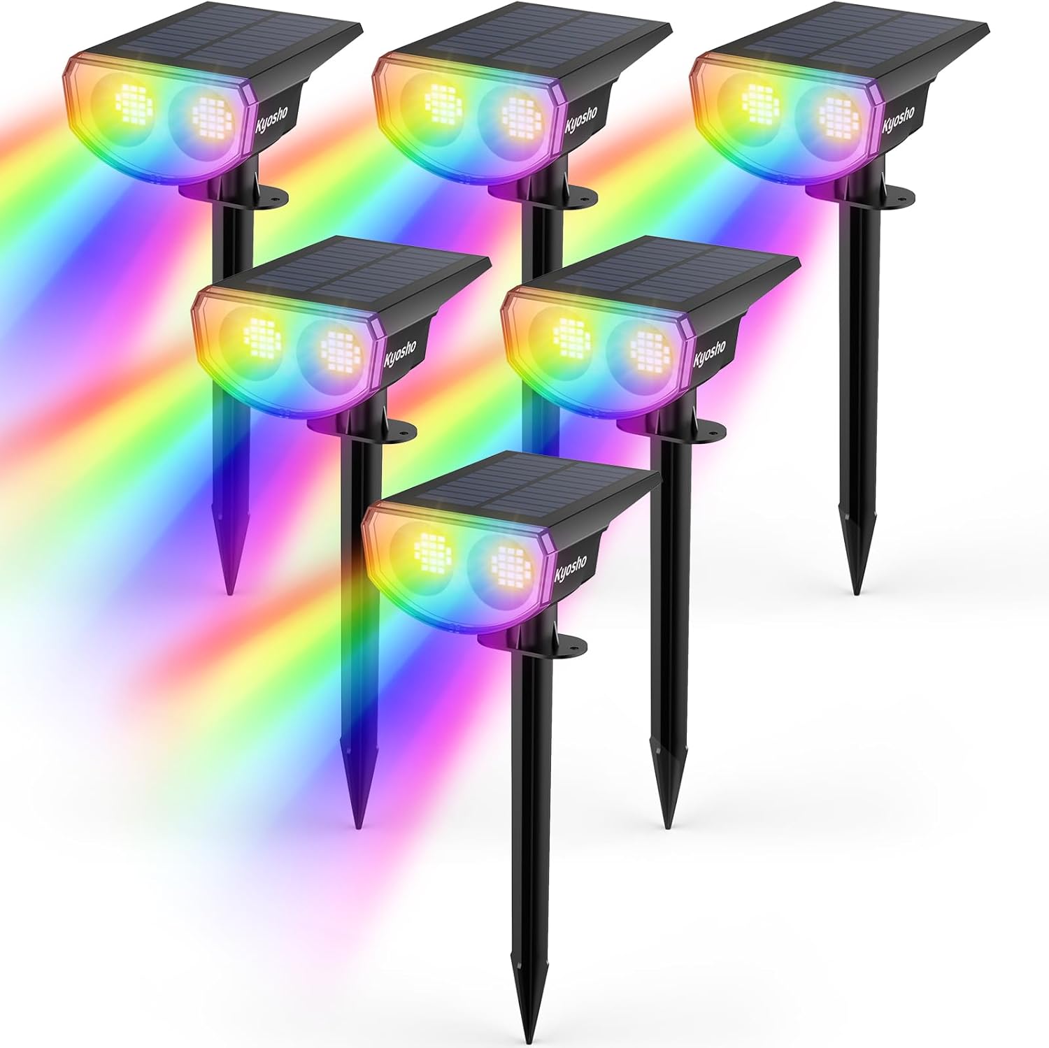 Kyosho Solar Spot Lights Outdoor for Yard and Garden Use