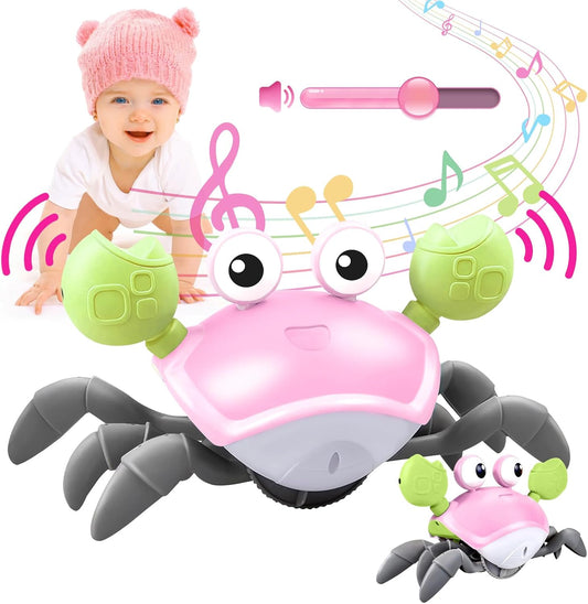 Musical LED Baby Crab Toy - Rechargeable - Adjustable Volume
