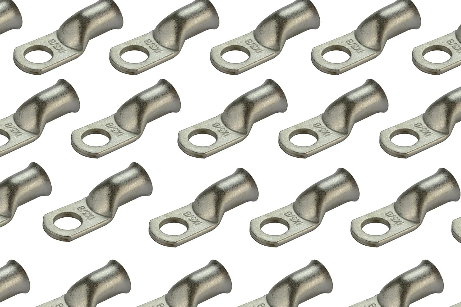 Tinned Copper Welding Battery Cable Ends for Marine Use - 50 Pack