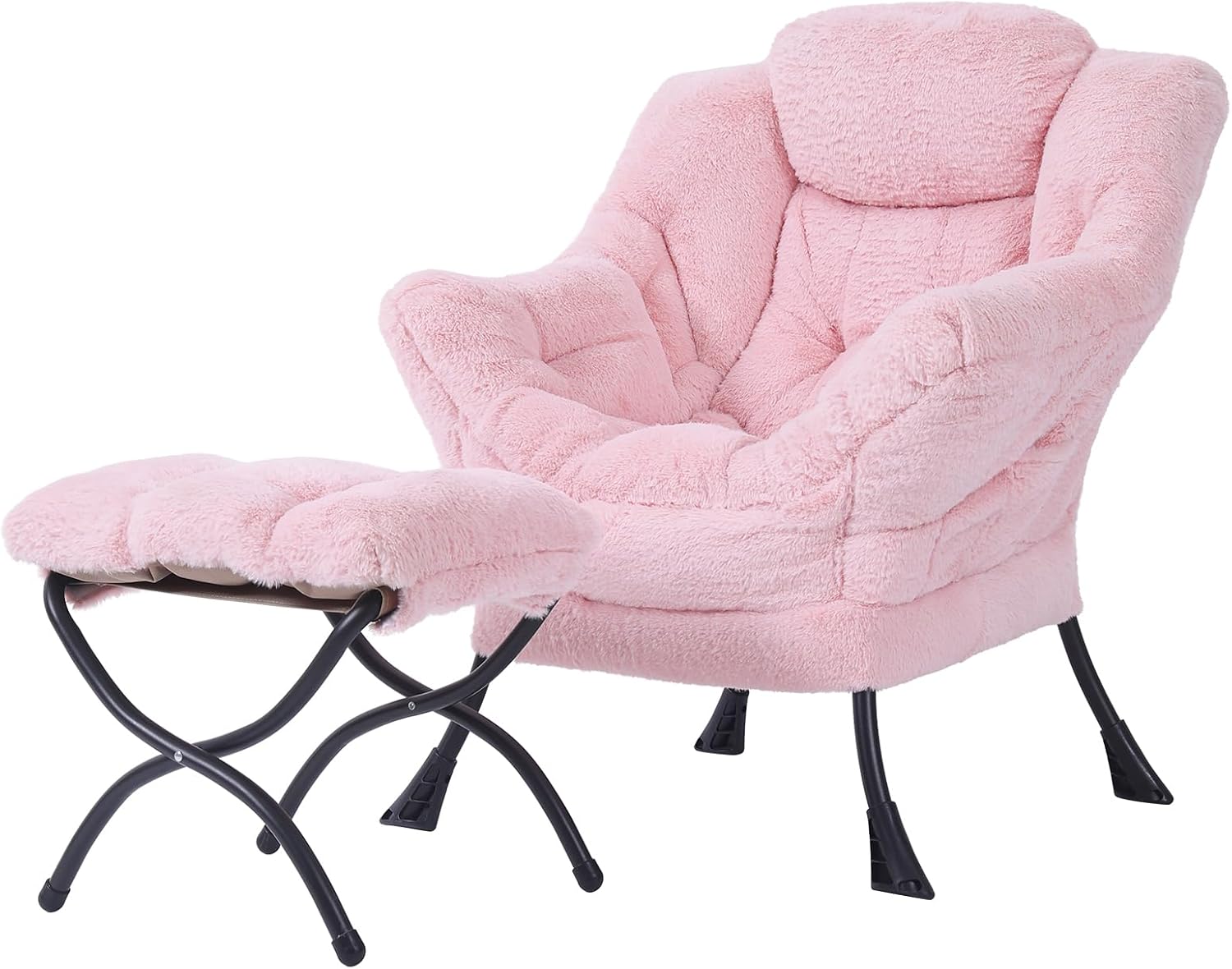Tiita Lazy Chair with Ottoman for Comfy Relaxation Anywhere