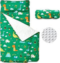 Toddler Nap Mat with Minky Blanket and Removable Pillow - Cozy Rollup