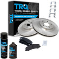 Front Brake Pad & Rotor Kit Semi-Metallic - Direct Fit OE Replacement