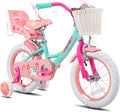 JOYSTAR Unicorn Kids Bicycle for Girls 2-9 with Safety Training Wheels
