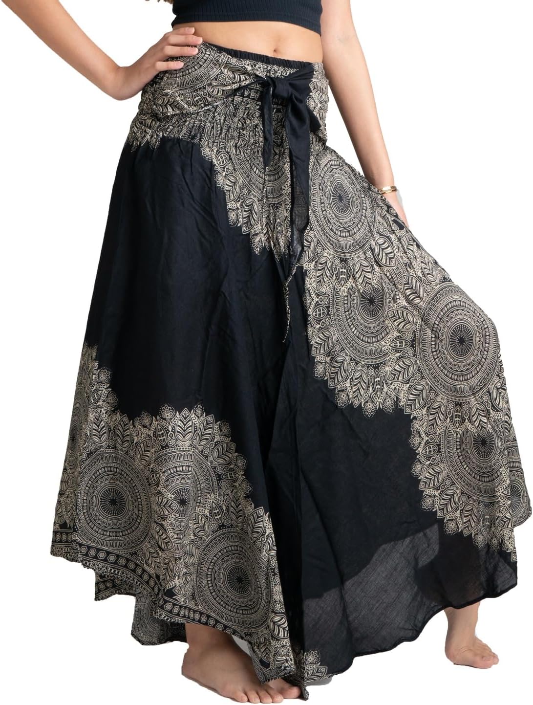 Long Skirts for Women Maxi Boho Skirt Floral Print Style