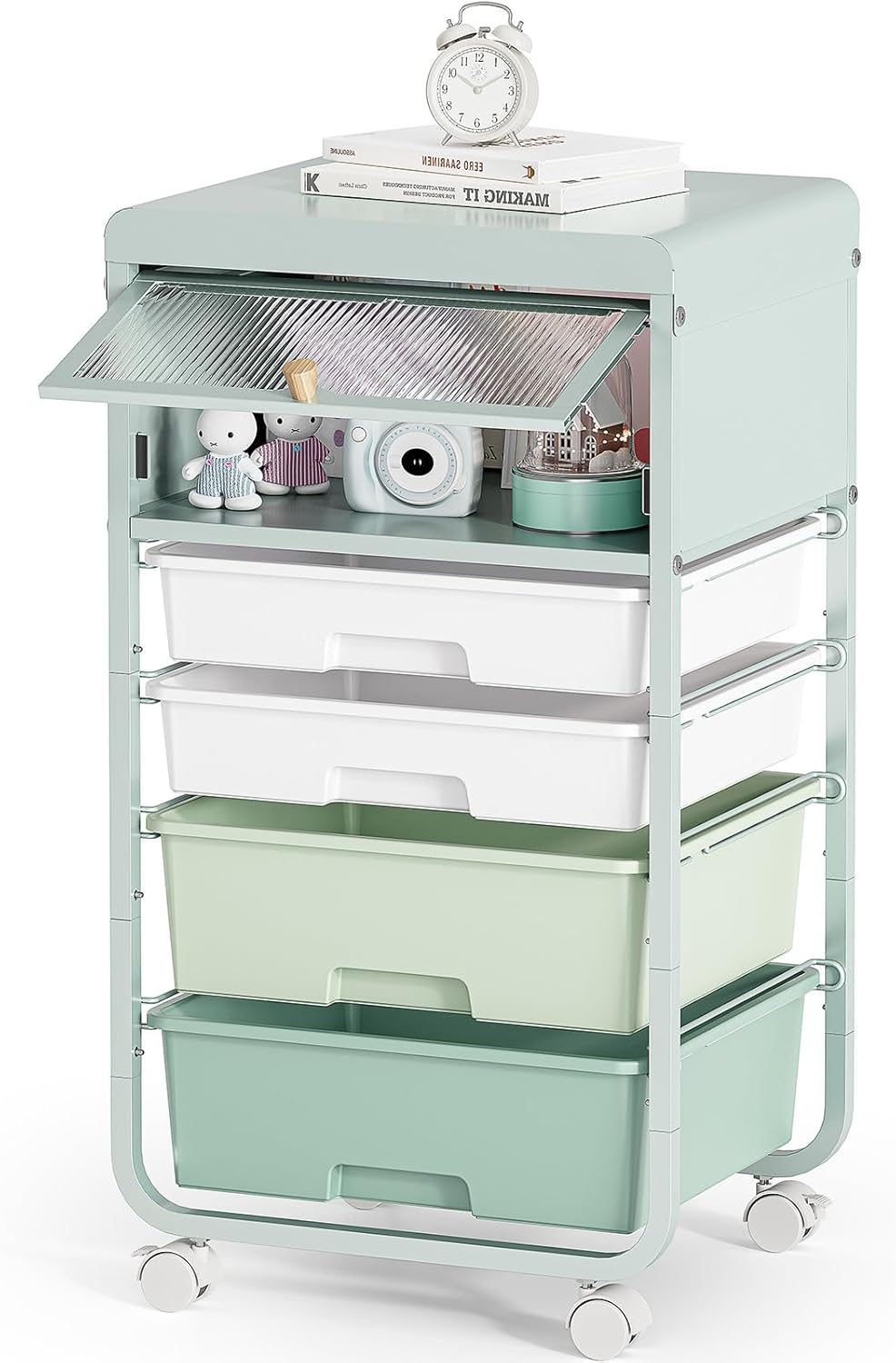 Utility Rolling Storage Drawer Craft Cart Organizers for Kids