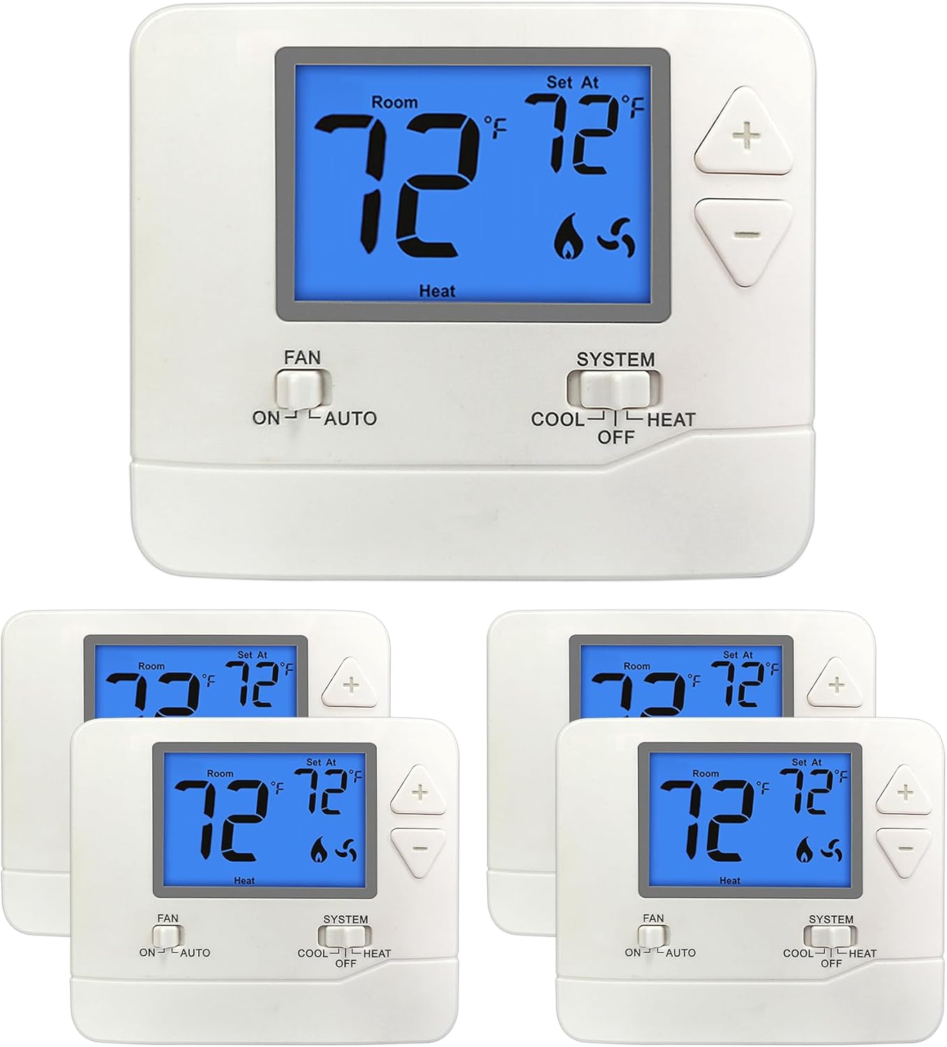 ELECTECK Non-Programmable Digital Thermostat for Home Use