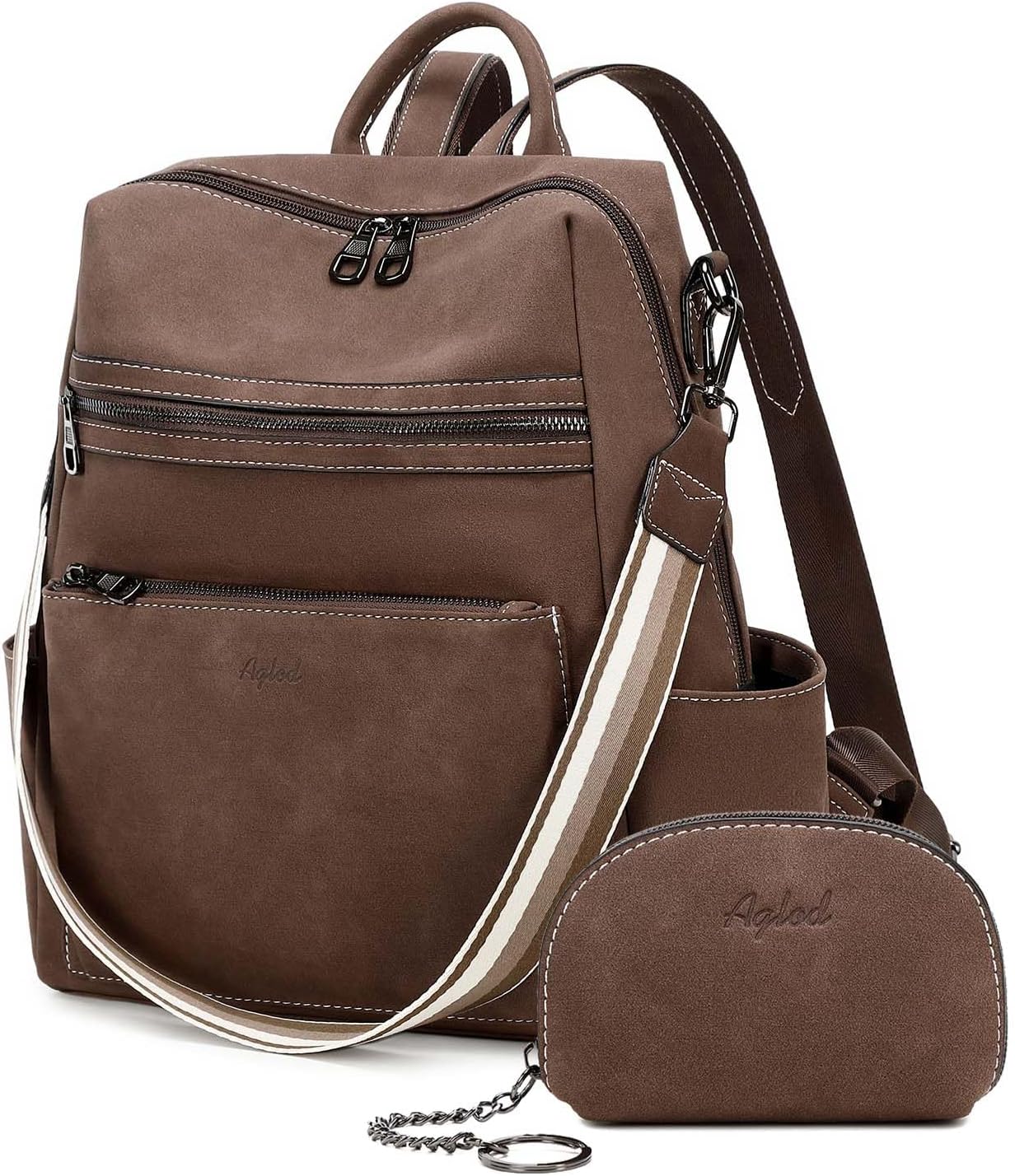 Leather Backpack Purse for Women - Stylish Faux Work Bag