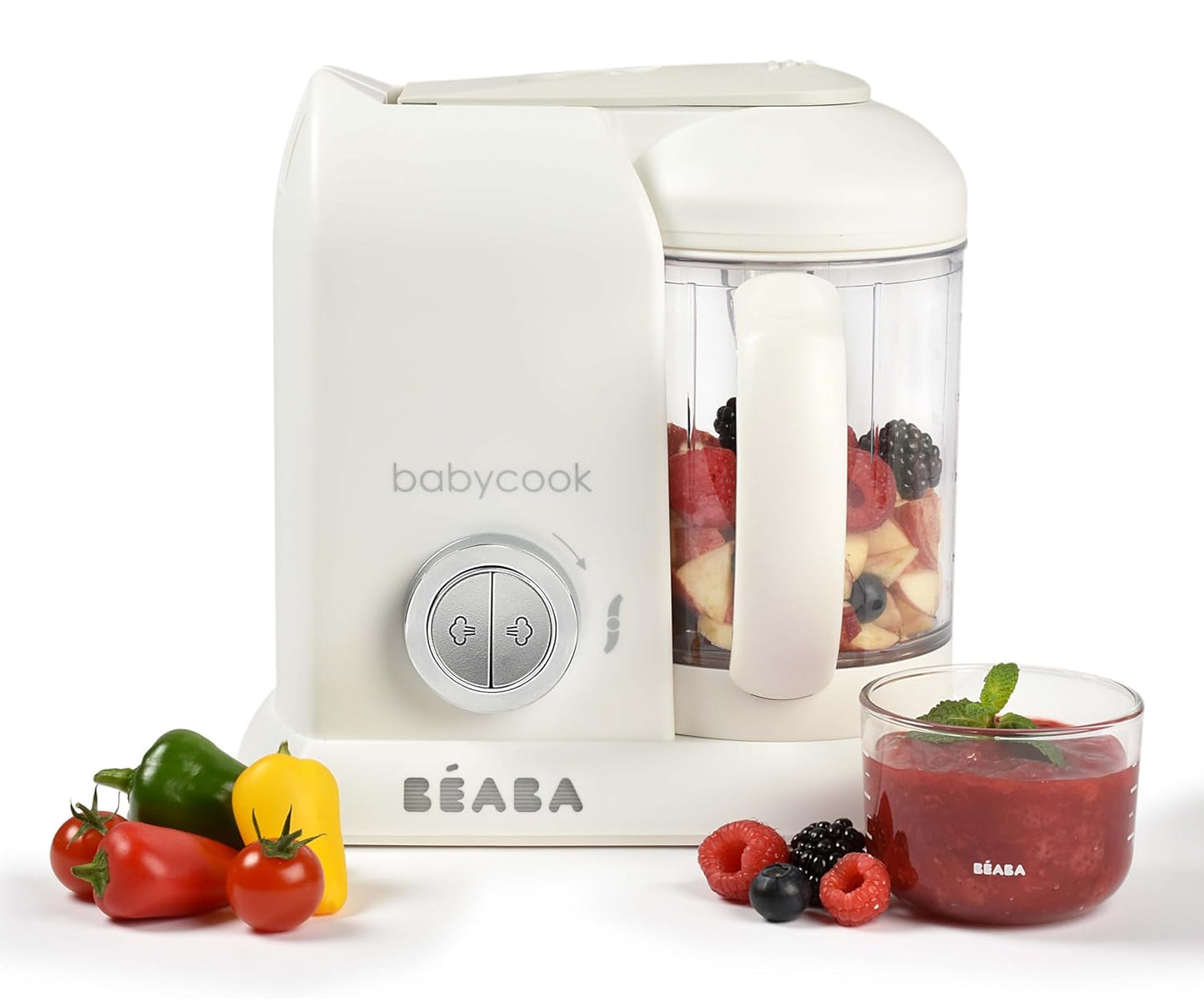 BEABA Babycook Solo 4-in-1: Puree, Steam, Blend Faster!