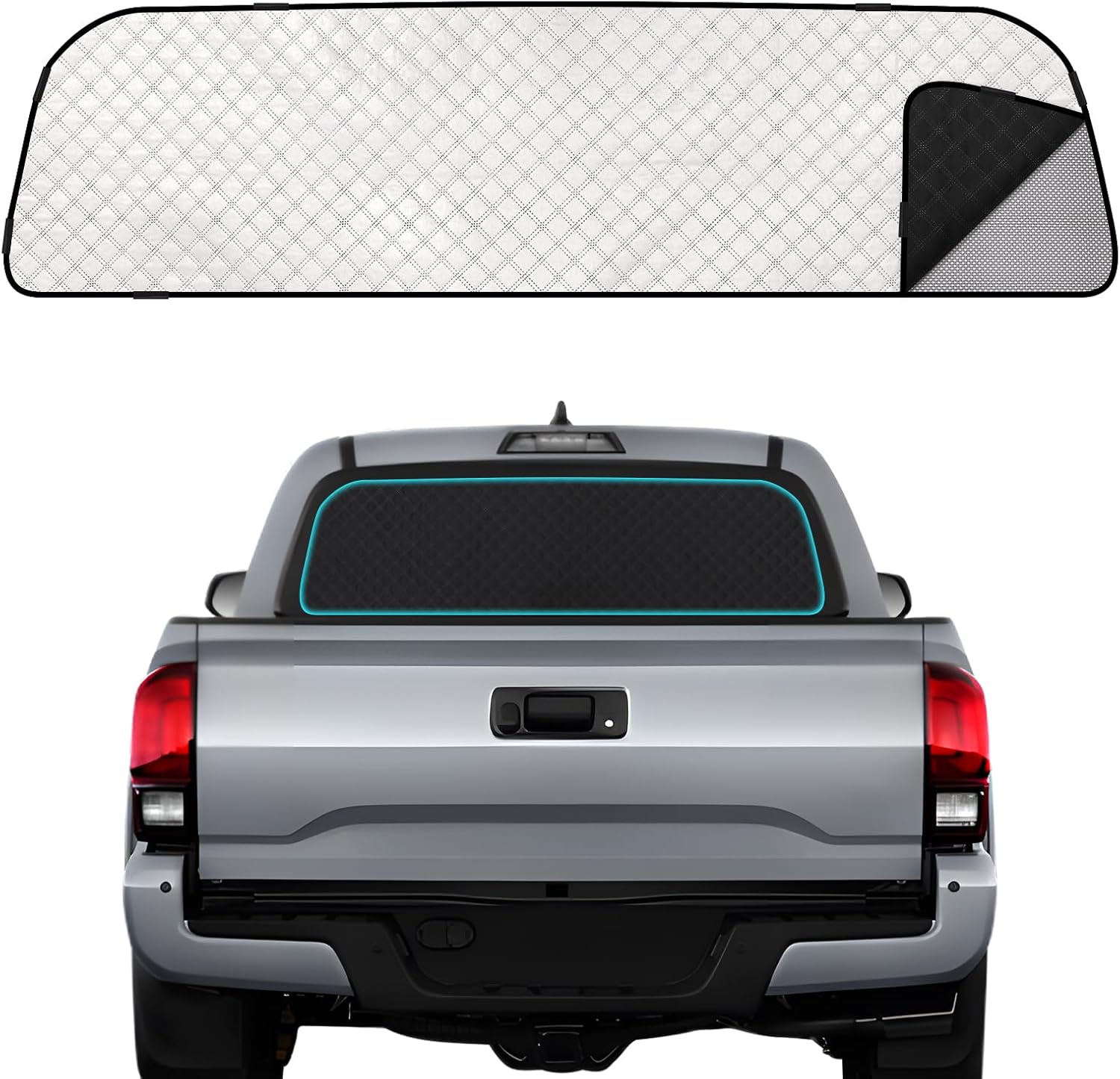 ZATOOTO Rear Windshield Sunshade for Toyota Tacoma 2024 Model