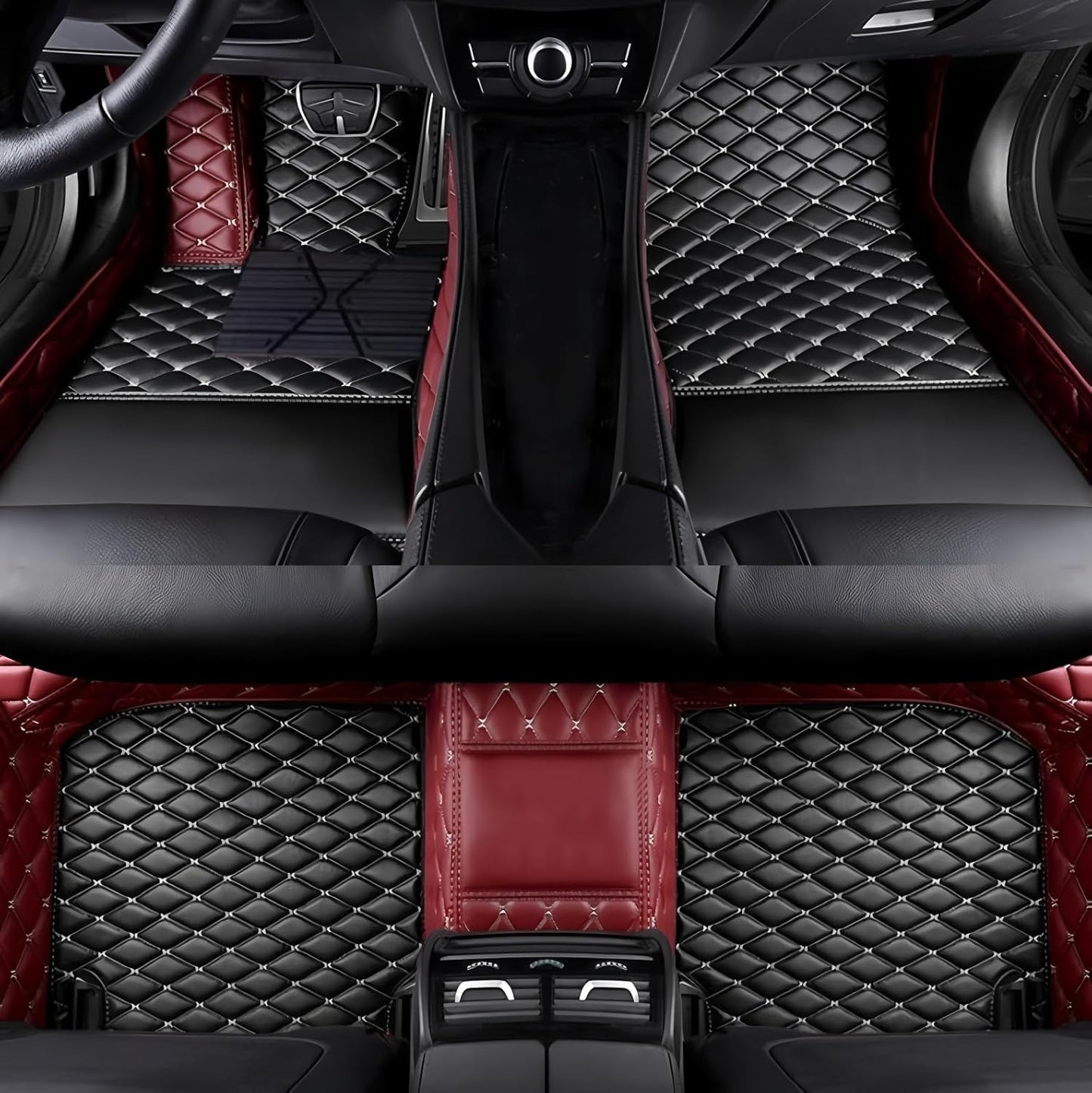 Customize All-Weather Protection Luxury Leather Floor Mats for Cars
