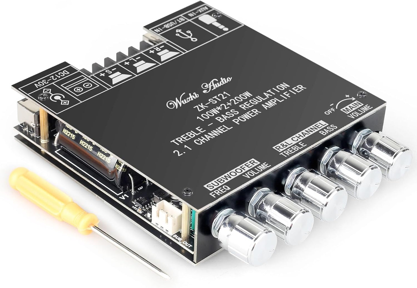 ZK-ST21 Bluetooth Power Amplifier Board with Subwoofer Control
