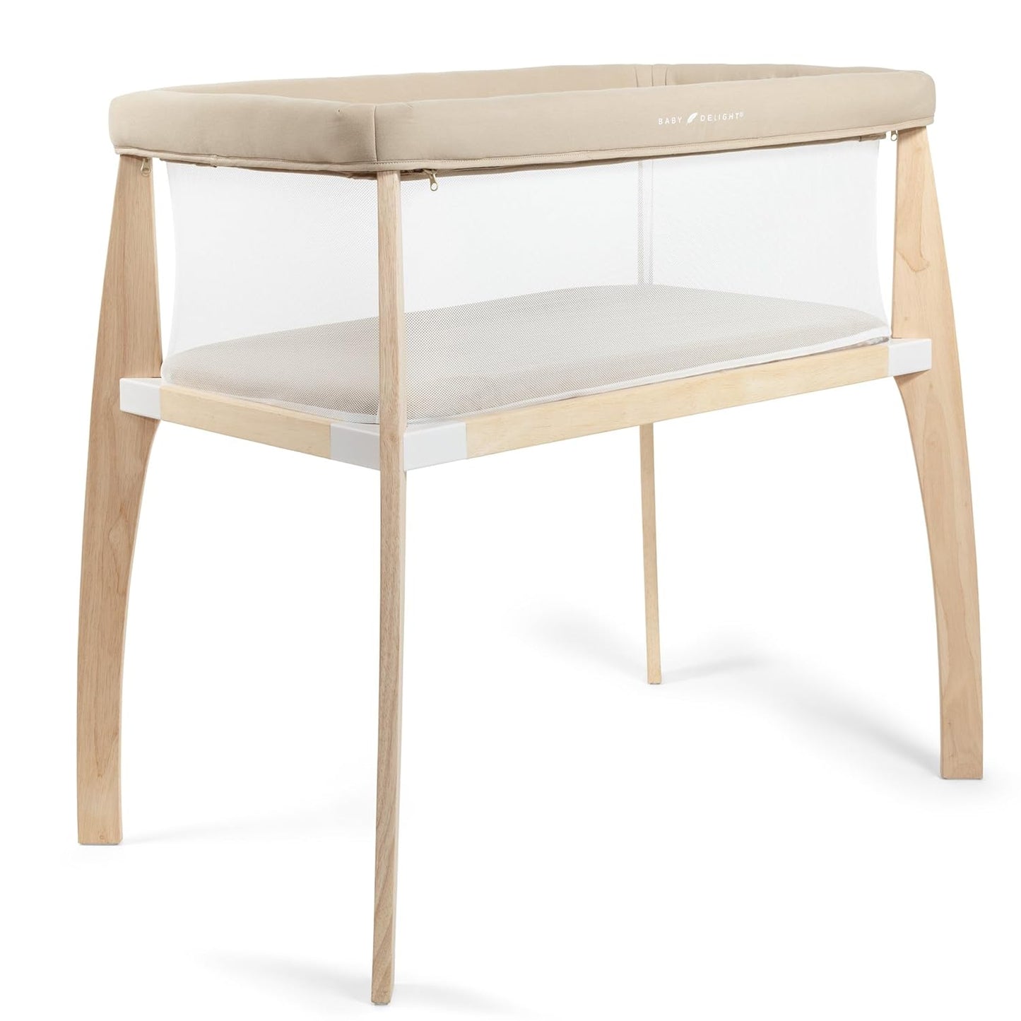Baby Delight Heirloom Willow Wooden Bassinet for Safe Sleep