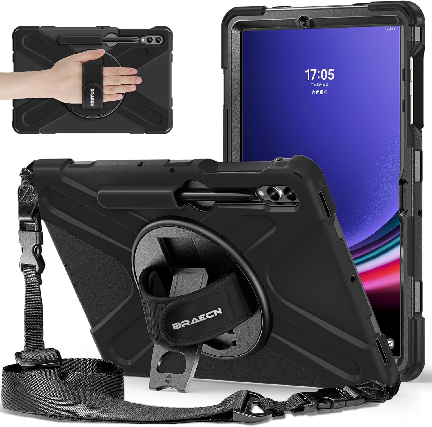 Shockproof Protective Case for Samsung Galaxy Tab S10+ Plus 12.4 in