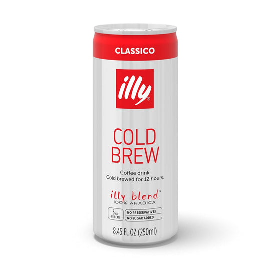 Illy Cold Brew Can - Smooth Arabica - On-the-Go Energy!