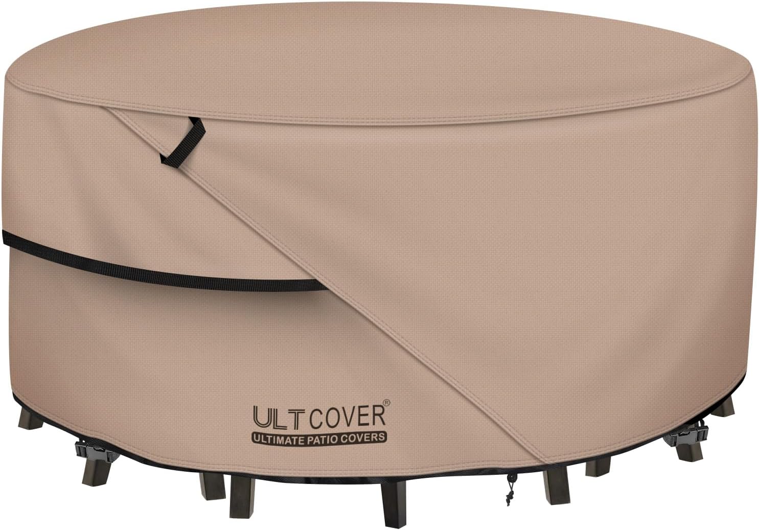ULTCOVER Round Patio Furniture Cover for 92 inch Table Set