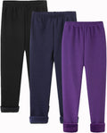 Girls Winter Fleece Lined Leggings for 4-12Y - Thick Thermal Comfort
